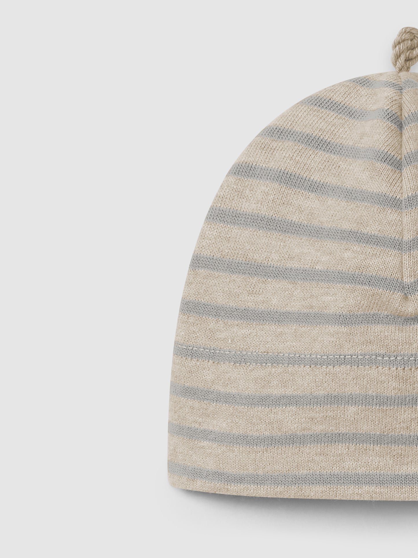 Gorro riscas jersey cardado