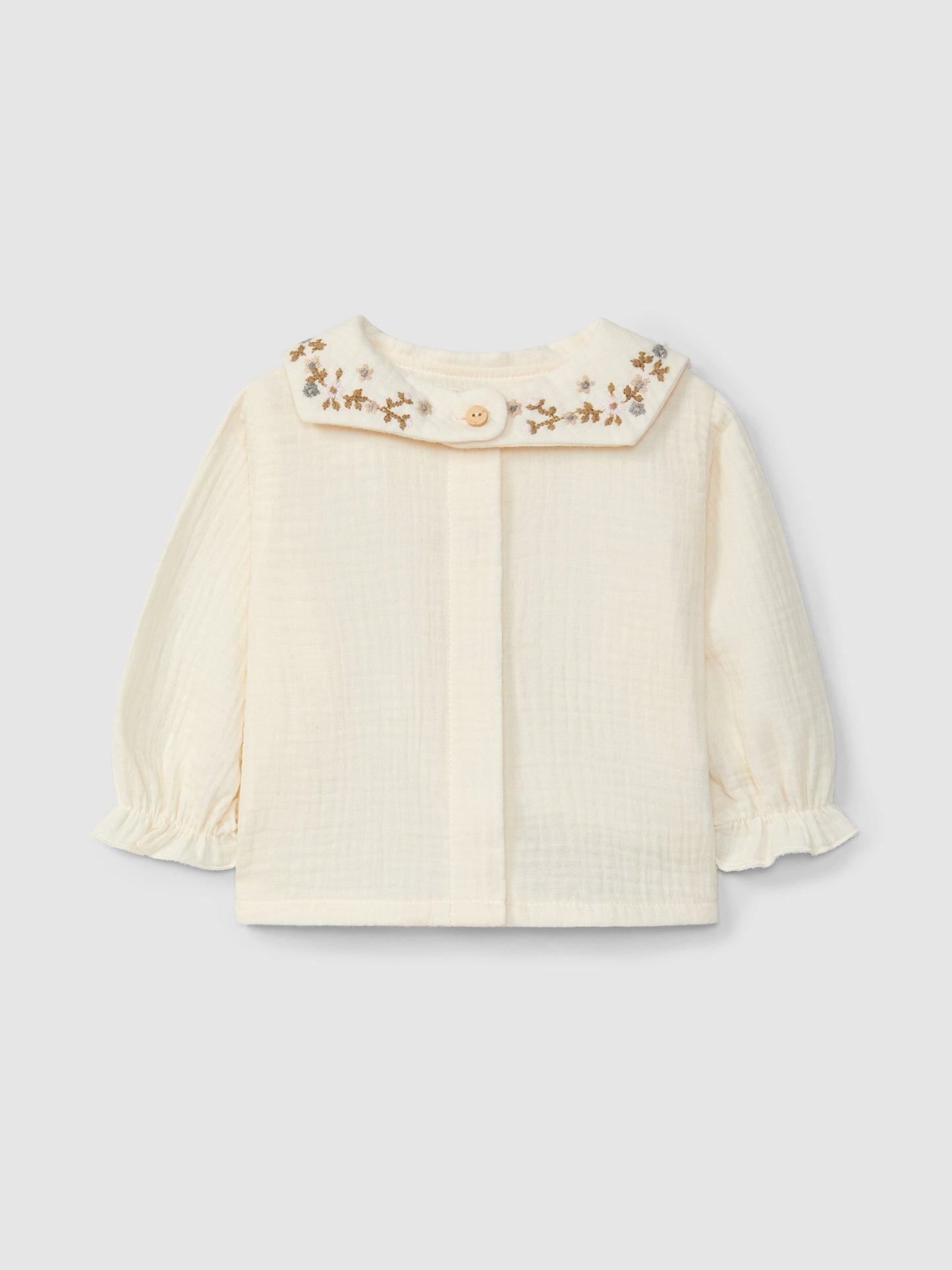Blusa musseline com gola SNUG