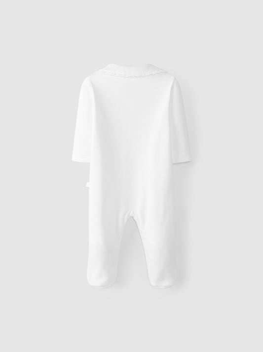 Babygrow gola c/ renda LARANJINHA
