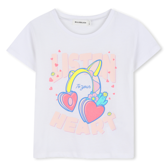 T-shirt branca BILLIEBLUSH