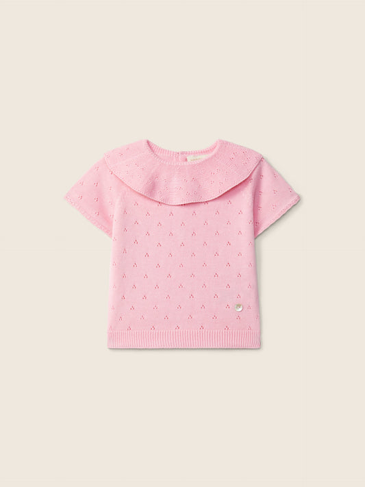 Camisola manga curta tricot - THE MOST WONDERFUL COLORS WEDOBLE