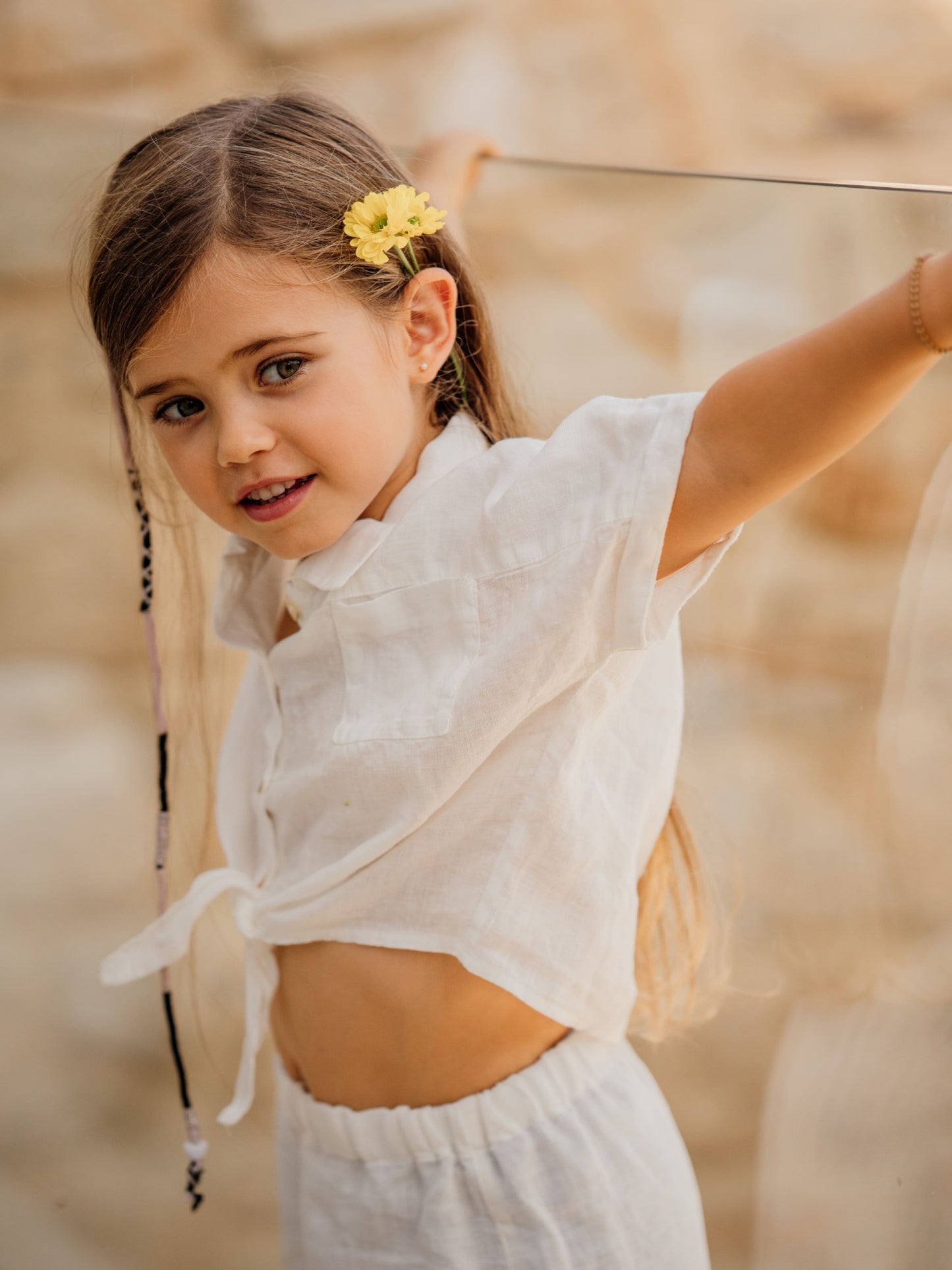 Blusa em linho -  MY FAVOURITE GIRL WEDOBLE
