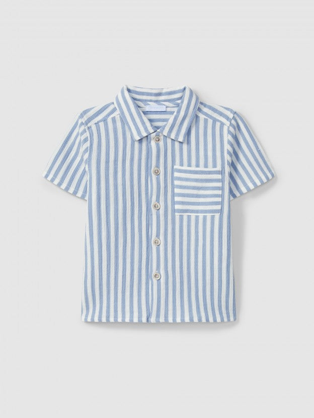 Camisa riscas LARANJINHA