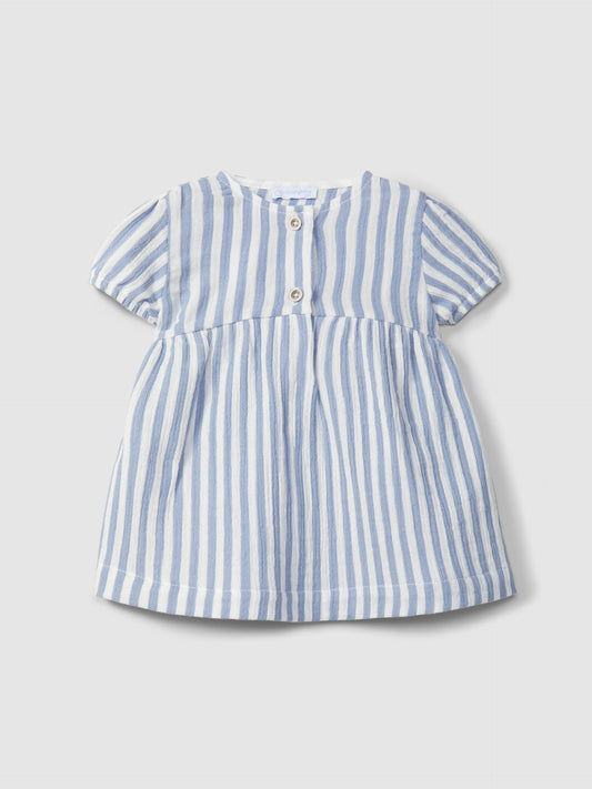 Vestido riscas LARANJINHA